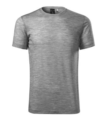 MALFINI Pánské tričko Merino Rise - Tmavě šedý melír | S