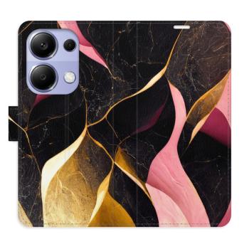 Flipové pouzdro iSaprio - Gold Pink Marble 02 - Xiaomi Redmi Note 13 Pro