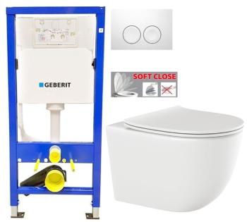 GEBERIT DuofixBasic s bílým tlačítkem DELTA21 + WC INVENA TINOS  + SEDÁTKO 458.103.00.1 21BI NO1