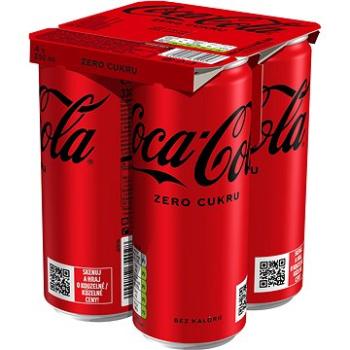 Coca-Cola Zero 4x0,33l plech (5449000135148)