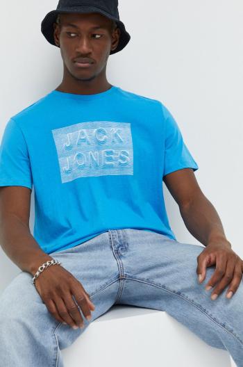 Bavlněné tričko Jack & Jones s potiskem