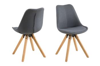 Sada 2 ks − Židle Dima – šedá