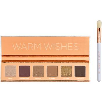 Sigma Beauty Warm Wishes Eyeshadow Palette paletka očních stínů se štětečkem 100,7 g