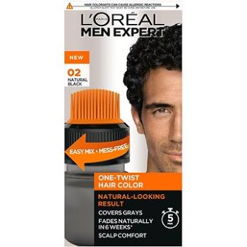 ĽORÉAL PARIS Men Expert Semi-permanentní barva na vlasy 02 Černá (3600523993611)