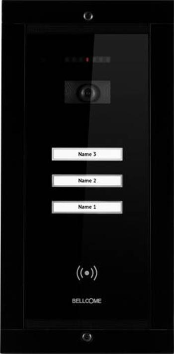 Kabelový domovní video telefon - venkovní jednotka Bellcome VPA.3FR02.BLB04, černá