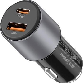 AlzaPower Car Charger P540 USB + USB-C Power Delivery šedá (APW-CC2PD01PD)