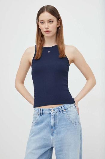 Top Tommy Jeans dámský, tmavomodrá barva, DW0DW17382