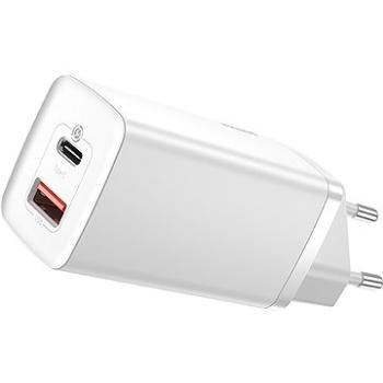 Baseus GaN2 Lite Quick Charger USB + USB-C 65W White (CCGAN2L-B02)