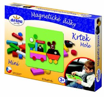 Dřevěné hračky Magnetické dílky Krtek MINI