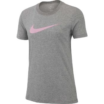 Nike DRY TEE DFC CREW Dámské tréninkové tričko, šedá, velikost L