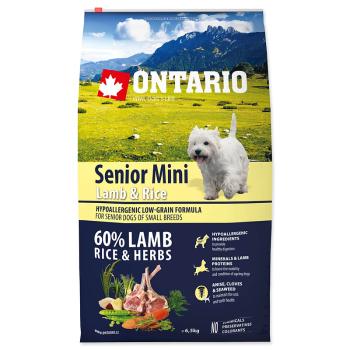 ONTARIO Senior Mini Lamb & Rice 6.5 kg