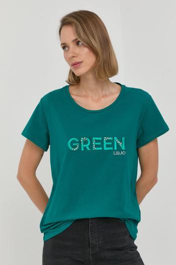 Tričko Liu Jo zelená barva