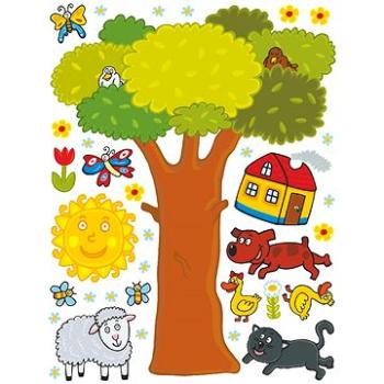 K1044 Samolepicí dekorace WALL STICKER TREE 65 x 85 cm (K1044)