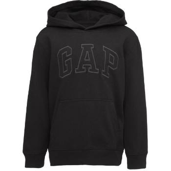 GAP FRENCH TERRY LOGO Chlapecká mikina, černá, velikost