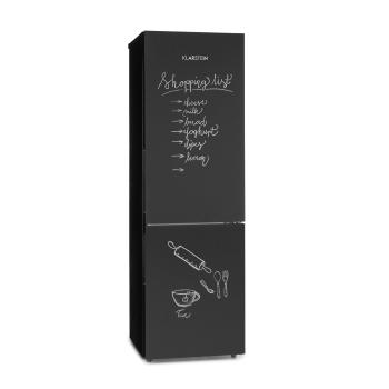 Klarstein Miro XL, lednice s mrazákem, 180/69 l, F, čelní panel, černá