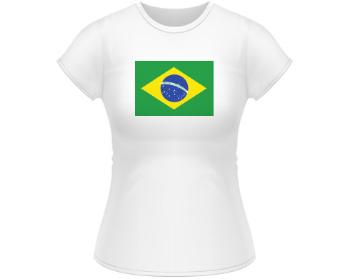 Dámské tričko Classic Brazilská vlajka