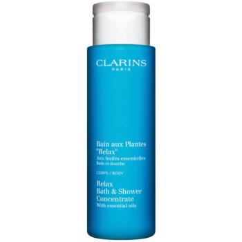 Clarins Relax Bath & Shower Concentrate relaxační koupelový a sprchový gel s esenciálními oleji 200 ml