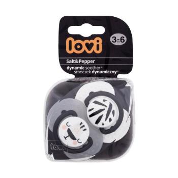 LOVI Salt&Pepper Dynamic Soother 3-6m 2 ks dudlík pro děti