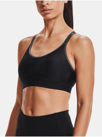 Sportovní podprsenka Under Armour Infinity Mid Printed Bra - černá