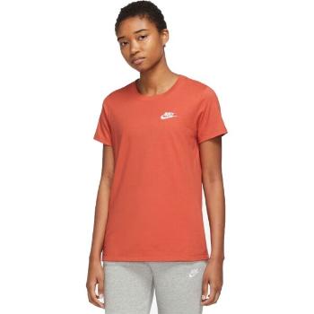 Nike NSW CLUB TEE W Dámské tričko, oranžová, velikost XL