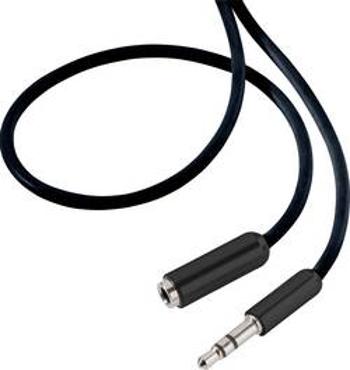 Jack audio prodlužovací kabel SpeaKa Professional SP-7870688, 1.00 m, černá