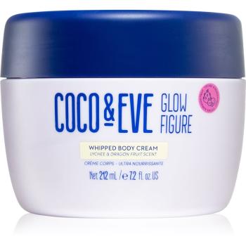 Coco & Eve Glow Figure Whipped Body Cream výživný tělový krém s vůní Lychee & Dragon Fruit 212 ml