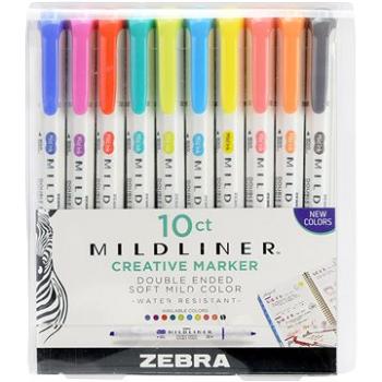 ZEBRA PEN Mildliner oboustranný - sada 10 ks (78501)