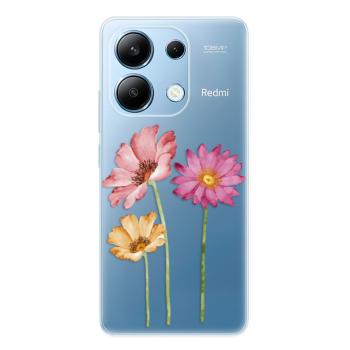 Odolné silikonové pouzdro iSaprio - Three Flowers - Xiaomi Redmi Note 13