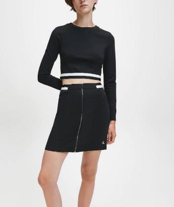 Calvin Klein Calvin Klein dámská černá elastická sukně MILANO JERSEY ZIP UP MINI SKIRT