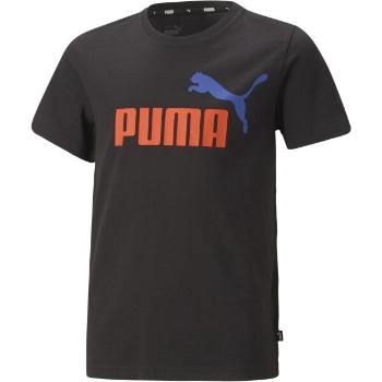 Puma ESSENTIALS+2 COL LOGO TEE Dětské triko, černá, velikost