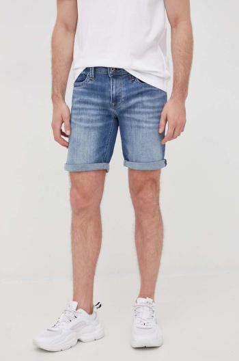 Džínové šortky Pepe Jeans Hatch Short pánské, tmavomodrá barva