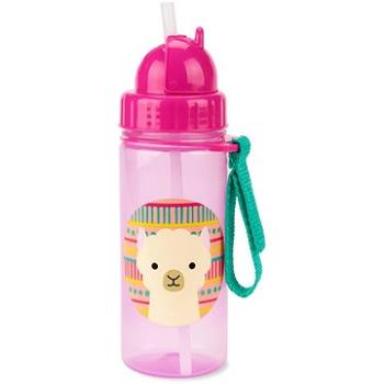 SKIP HOP Zoo hrnek s brčkem PP bez PVC a BPA Lama 385 ml, 12 m+ (195861020899)