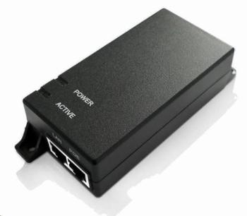 MaxLink PI15 aktivní gigabitový PoE injektor, 802.3af, 15W (48V, 0.32A), napájecí kabel, MAXPI15