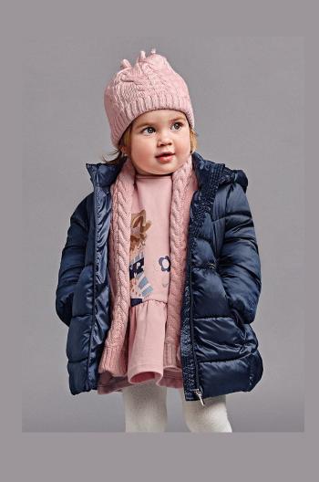 Dětská čepice, šála a rukavice Mayoral růžová barva