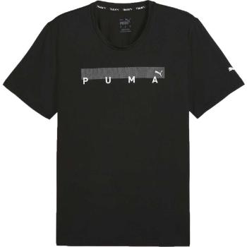 Puma ENERGY CLOUDSPUN GRAPHIC TEE Pánské sportovní triko, černá, velikost