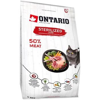 Ontario Cat Sterilised Lamb 2kg (8595091792757)