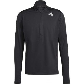 adidas OTR 1/2 ZIP Pánské běžecké tričko, černá, velikost S