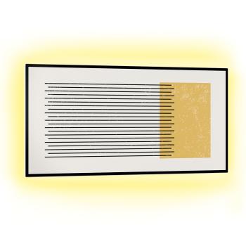 Klarstein Mojave 1000 smart, ohřívač, 2 v 1, Infračervený konvektor, 120x60 cm, 1000 W, RGB osvětlení