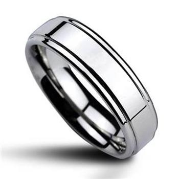 NUBIS® Wolframový prsten, šíře 6mm - velikost 57 - NWF1022-6-57