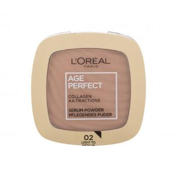L'Oréal Paris Age Perfect Serum Powder 9 g pudr pro ženy 02 Light To Medium