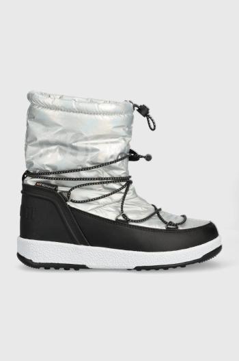 Dětské sněhule Moon Boot JR Girl Boot Met stříbrná barva