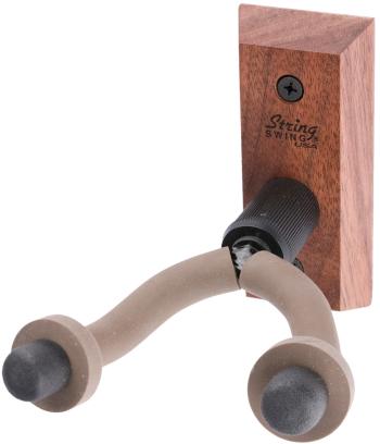 String-Swing Classical Guitar Wall Hanger Black Walnut