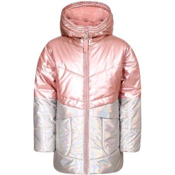 NAX FEREGO Dívčí zimní kabát, růžová, velikost 116-122