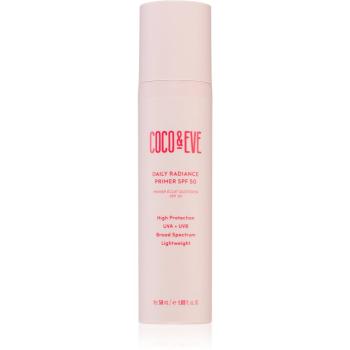 Coco & Eve Daily Radiance Primer SPF 50 lehký ochranný fluid pro rozjasnění pleti SPF 50 50 ml