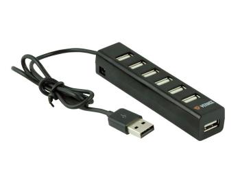 USB hub YENKEE YHB-7001BK černý