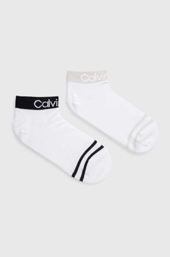 Ponožky Calvin Klein 4-pack dámské, bílá barva, 701220511