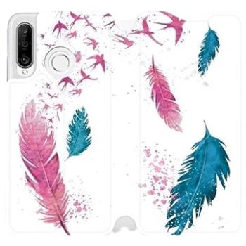 Flipové pouzdro na mobil Huawei P30 Lite - MR08S Pírka (5903226897568)