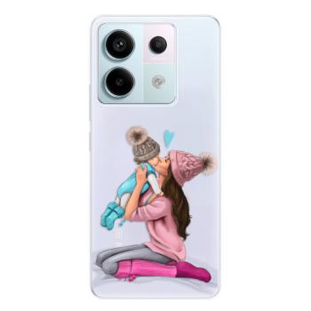 Odolné silikonové pouzdro iSaprio - Kissing Mom - Brunette and Boy - Xiaomi Redmi Note 13 Pro 5G / Poco X6 5G