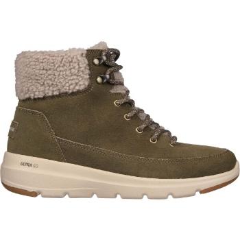 Skechers GLACIAL ULTRA - WOODLANDS Dámská zimní obuv, khaki, velikost