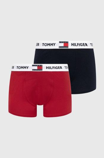 Dětské boxerky Tommy Hilfiger červená barva